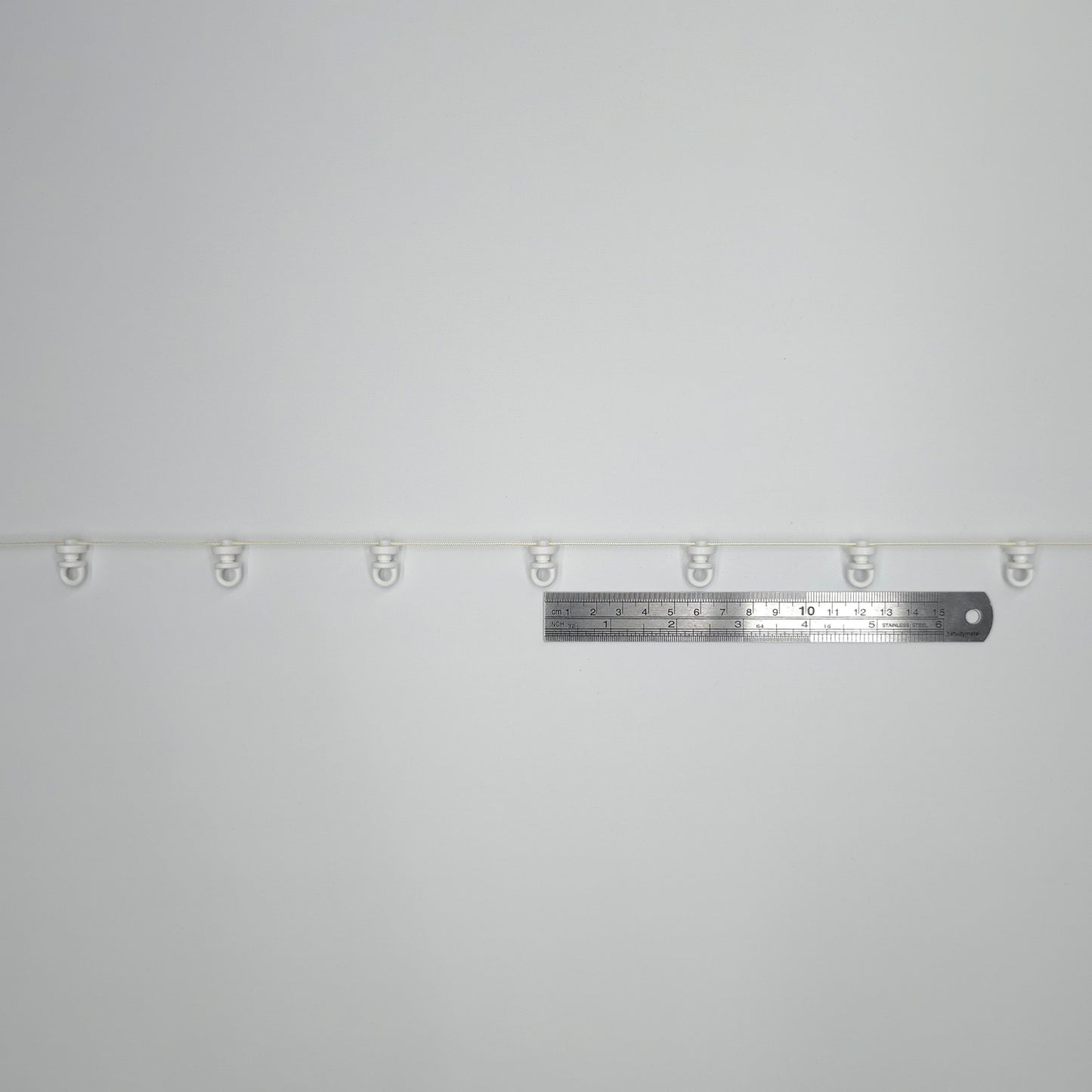 Curtain Wave Fold 60mm Runner White