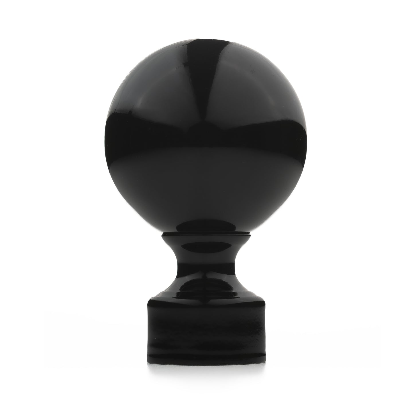 Curtain Standard R35 Ball Finial Black Gloss