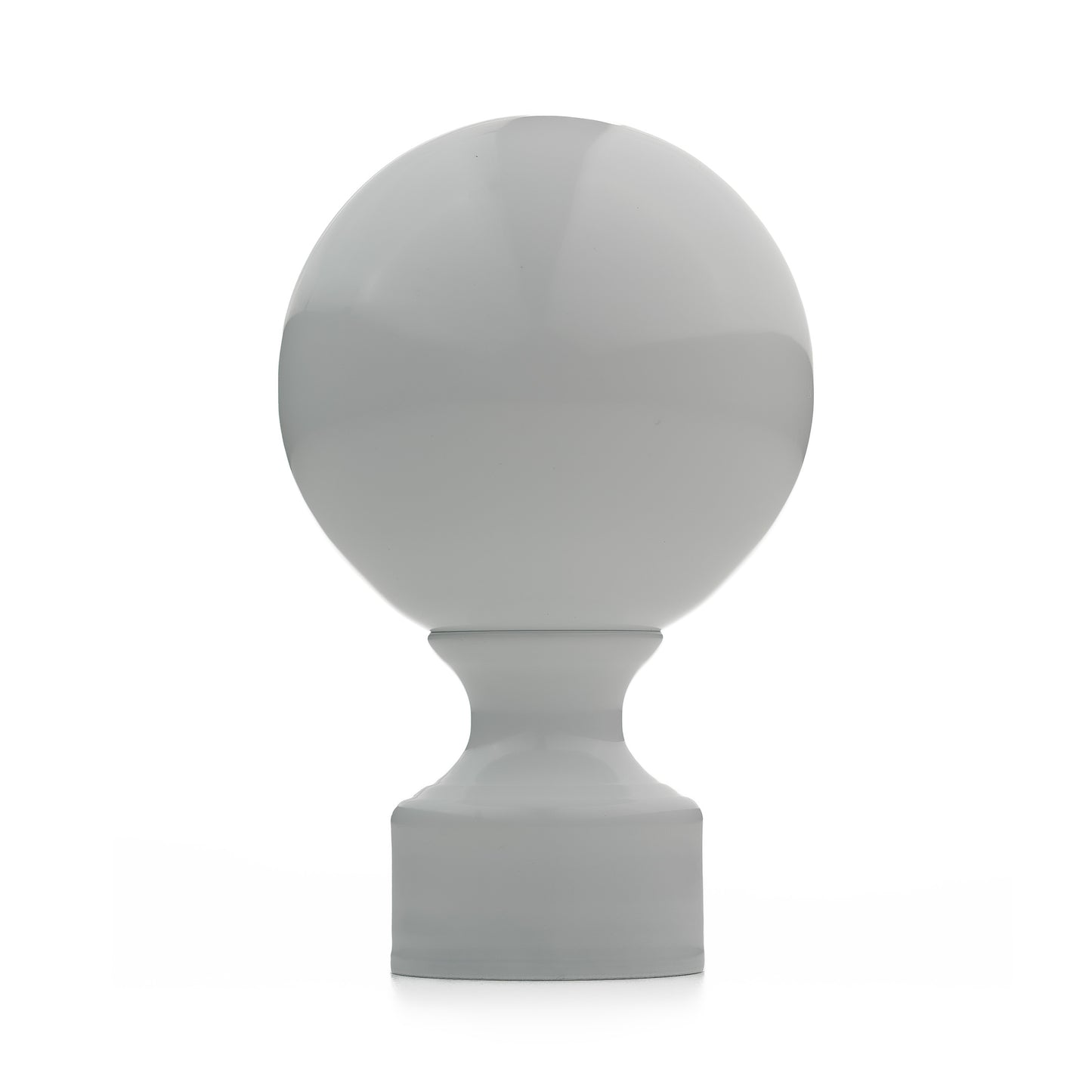 Curtain Standard R35 Ball Finial White Gloss