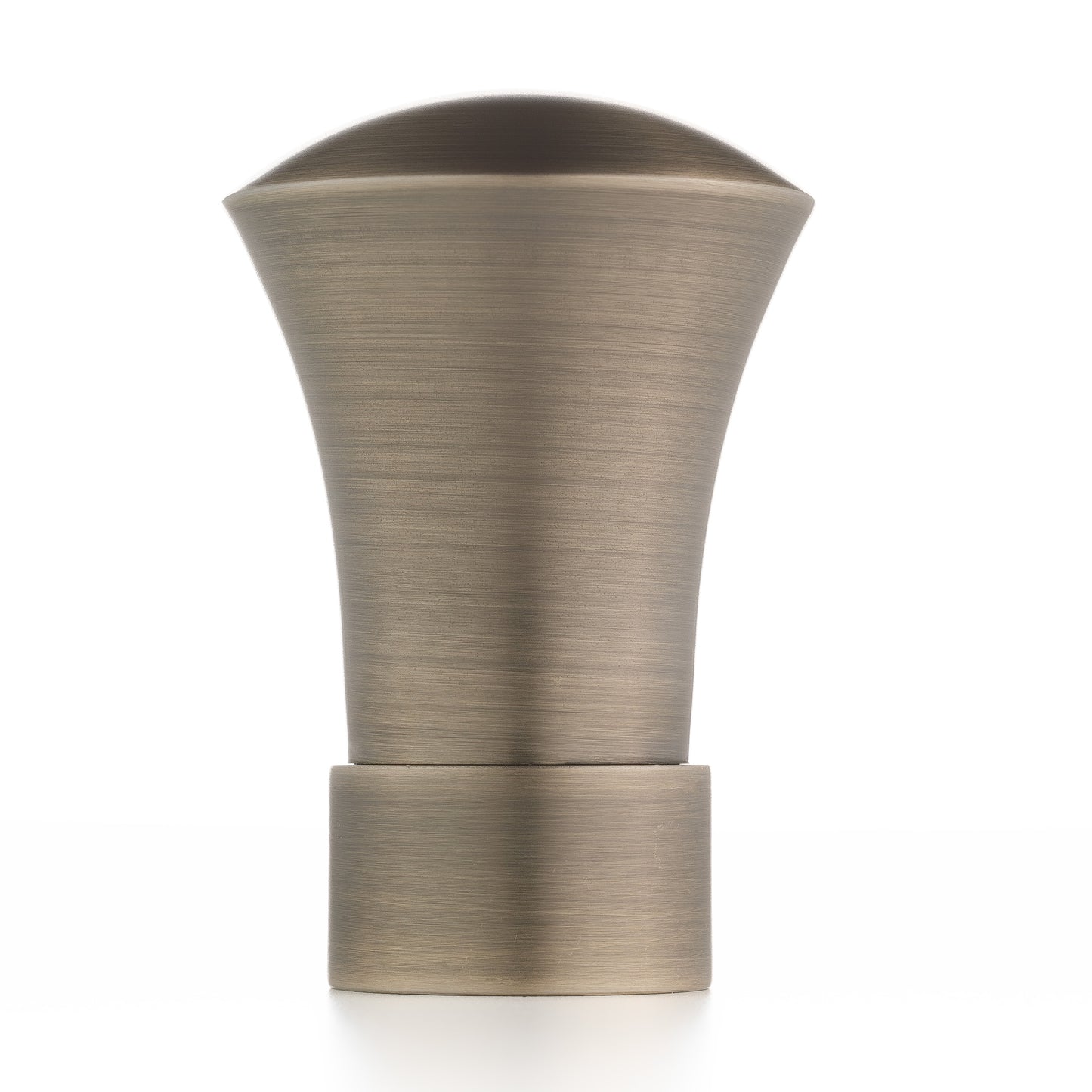 Curtain Standard R35 Trumpet Finial Spun Gold