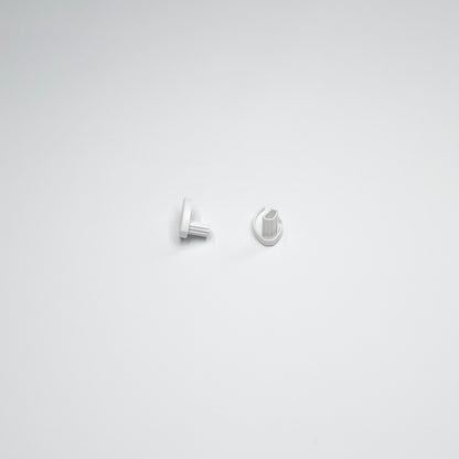 Roller Oval Bottom Bar End Cap White