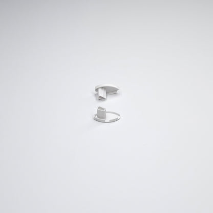 Roller Oval Bottom Bar End Cap White